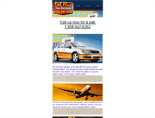 Tablet Screenshot of delmartaxicabs.com